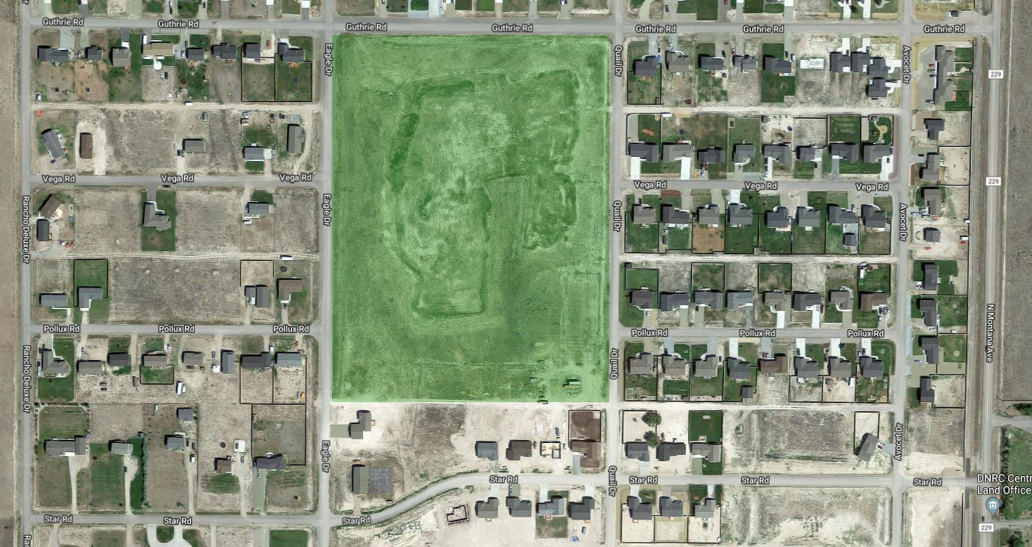18 acres of county land
